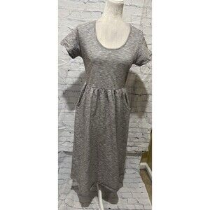 Natural By Known Supply Gray Organic Cotton Dress Size Medium